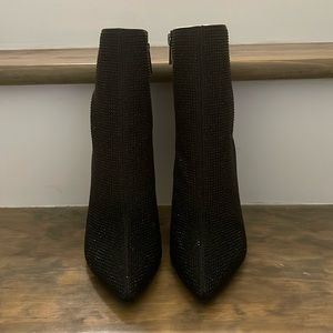Jessica Simpson Black Embellished Pelina Booties, Size 8